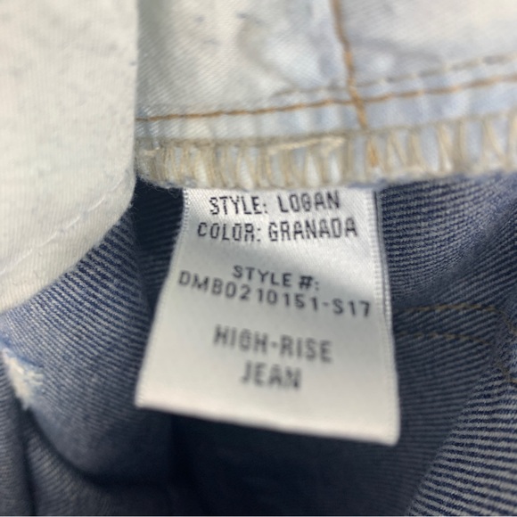 Lovers Friends womens 27 Logan High Rise Jeans distressed skinny tapered ankle - Picture 8 of 11